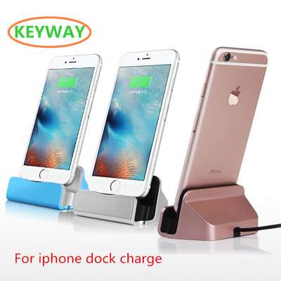 2017 Hot sale Universal 3 in 1 USB Mobile Phone Charging Holder Station Desktop Sync Dock Charger For iphone