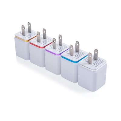 Dual USB Wall Charger 5V2.1A/1A EU US Plug USB Wall Charger for Iphone Android Phones Portable Mobile USB Plug Adapter