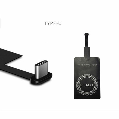 Hot Selling Wholesale Wireless Charger Receiver QI Standard Wireless Charger Adapter For Type C