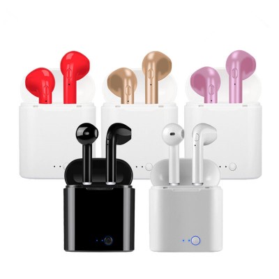 Amazon Best Seller i7S Sport Headphone V5.0 Mini Wireless Blue Tooth Earphone With Charging Box Mic For iPhone