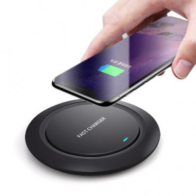 Promotion Q18 10w portable Mobile Phone Qi Wireless Fast Charger Plate For Iphone 8 plus X Xs Xr max